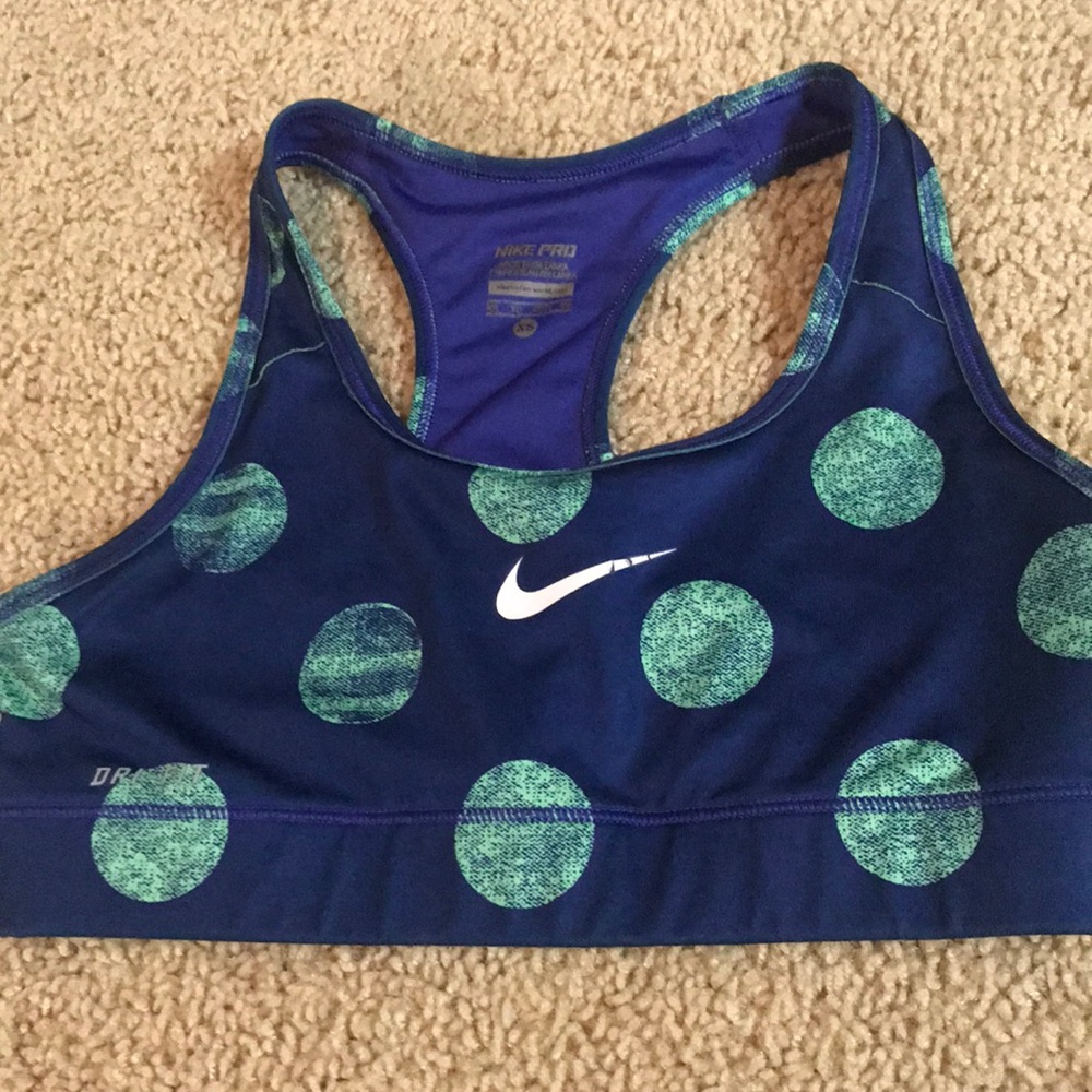 Polka dot Nike bra